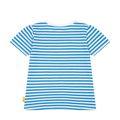 Set Leggings + T-Shirt kurzarm, mittelblau für Mädchen
