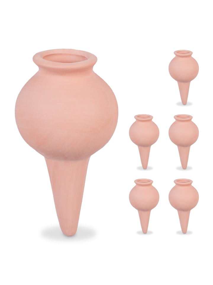relaxdays 6 x Tonkegel in Terrakotta günstig kaufen onesize