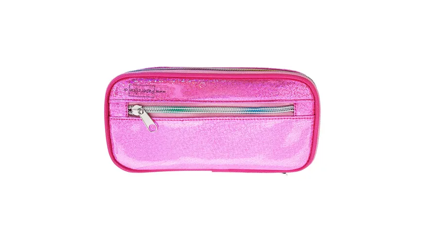 PAPERZONE Schlamperbox rosa mit Glitzer
