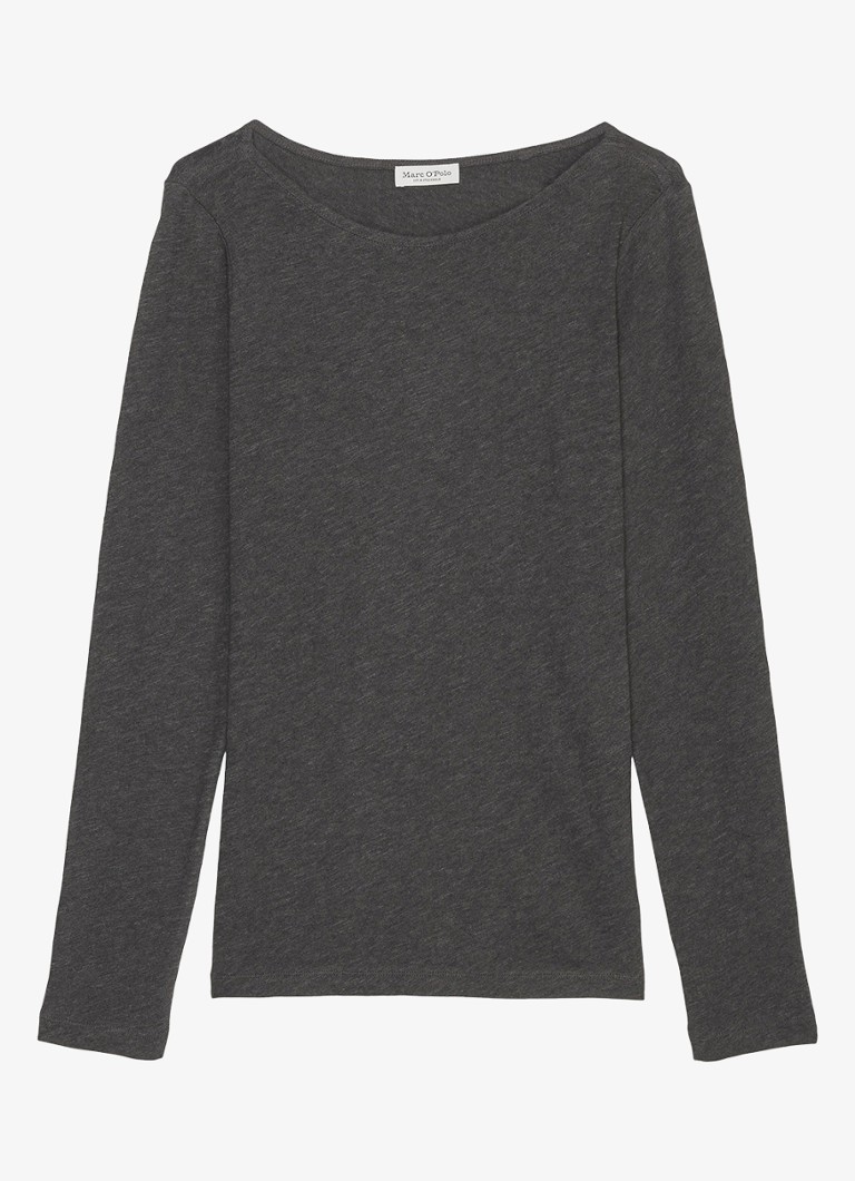 Marc O'Polo organic cotton long-sleeved shirt with boat neckline