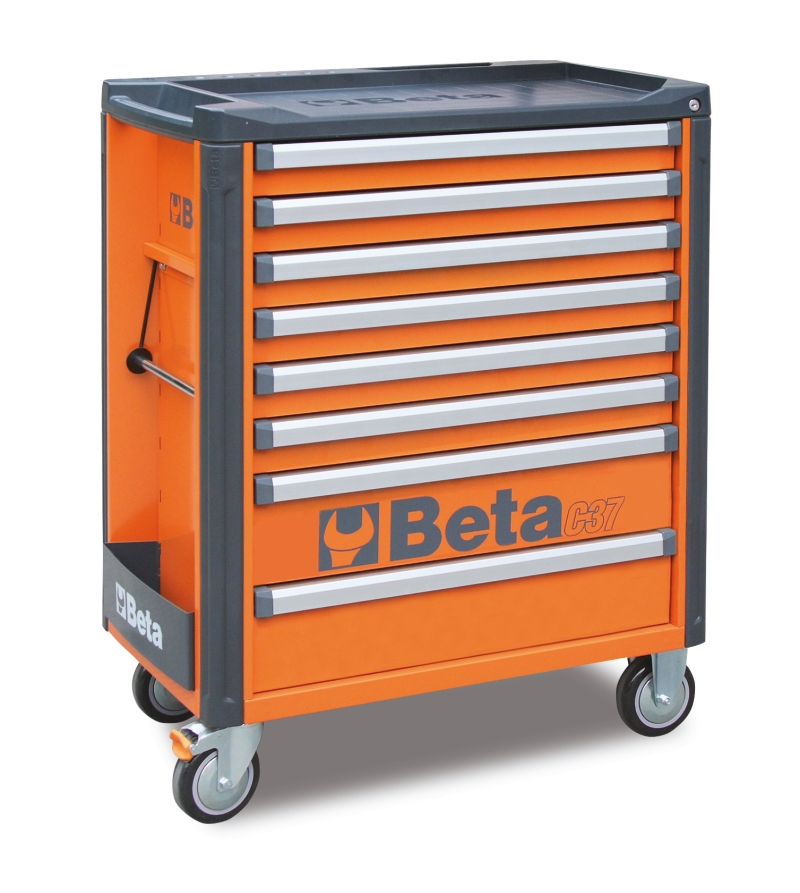 Beta 037000081 Szerszámoskocsi, narancssárga, 8 fiókos - 803x1004x482 mm