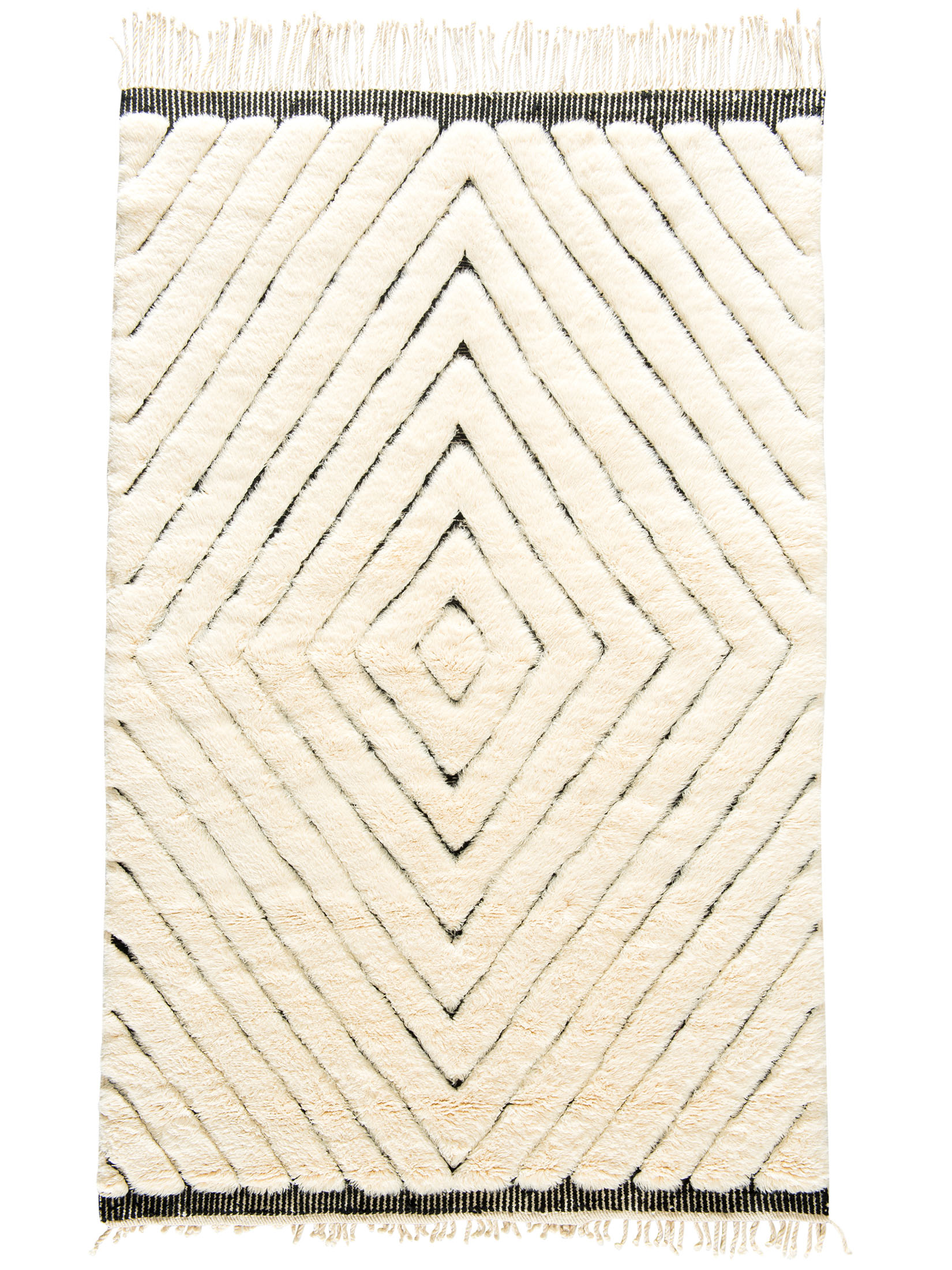 Beni Ourain ca. 162 x 245 cm, Unikat / Einzelstück