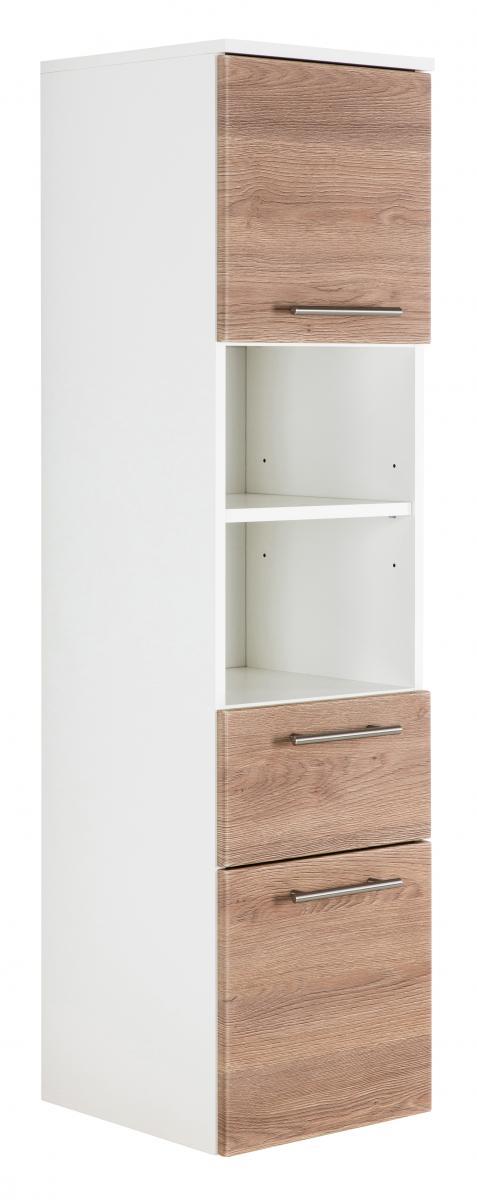 Posseik Hochschrank VIVA 135cm mit Tür eiche hell