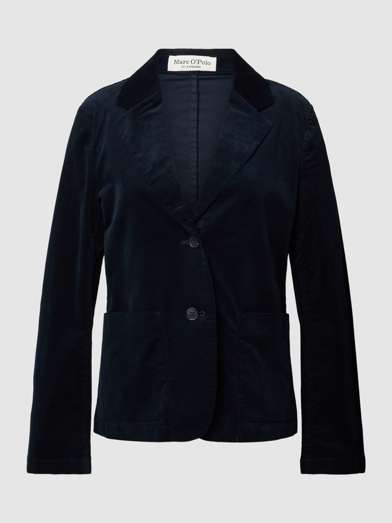 Blazer mit Eingrifftaschen in marineblau