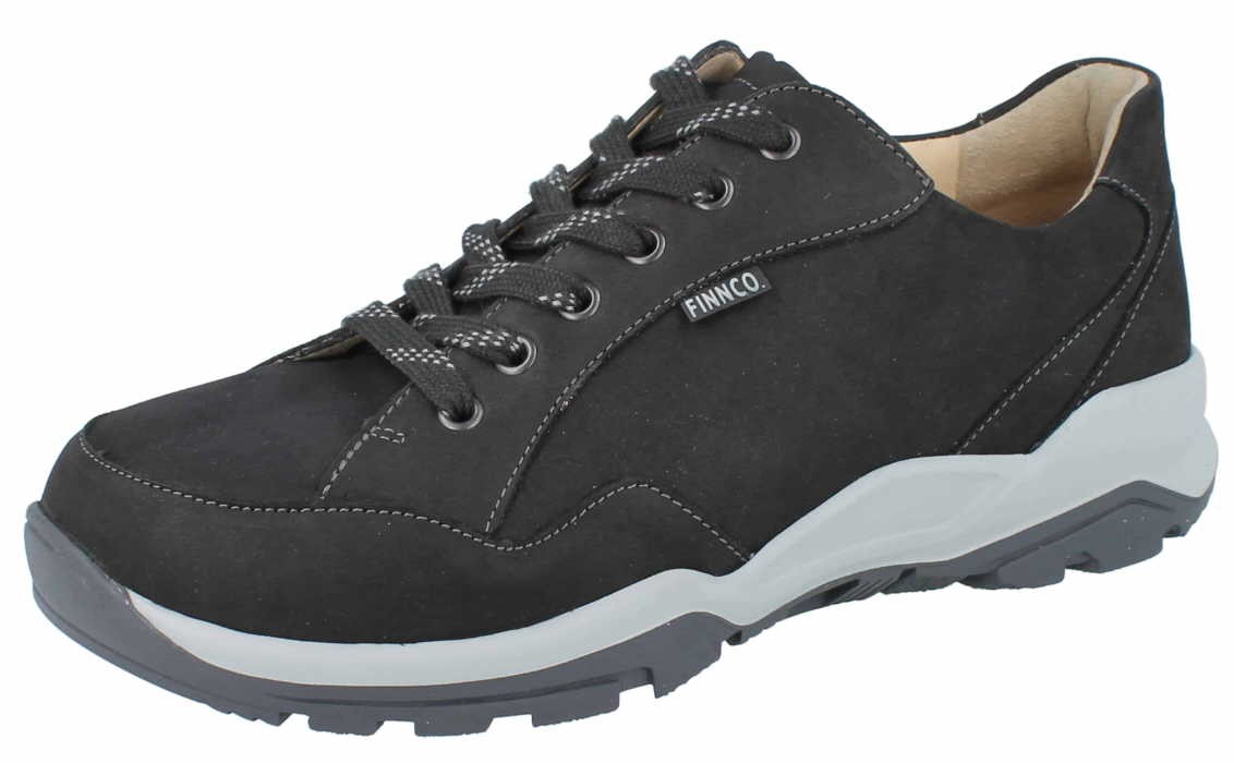 FINN COMFORT Komfort Schnürer schwarz