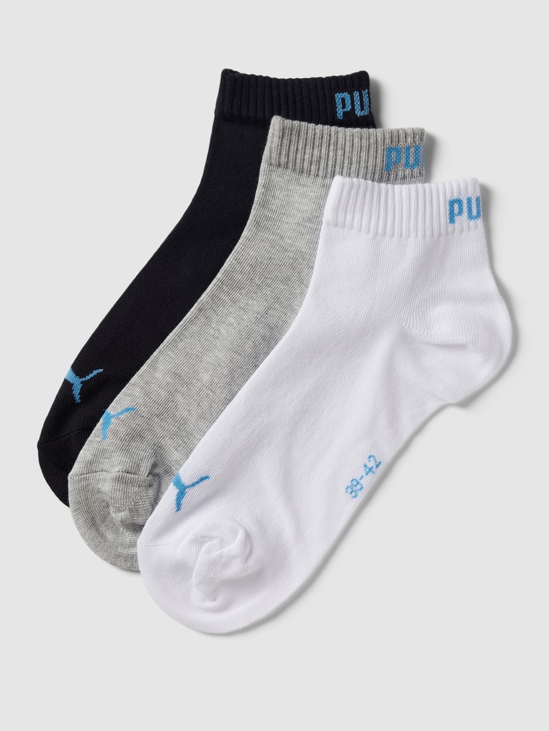 Socken mit Label-Details im 3er-Pack in hellblau