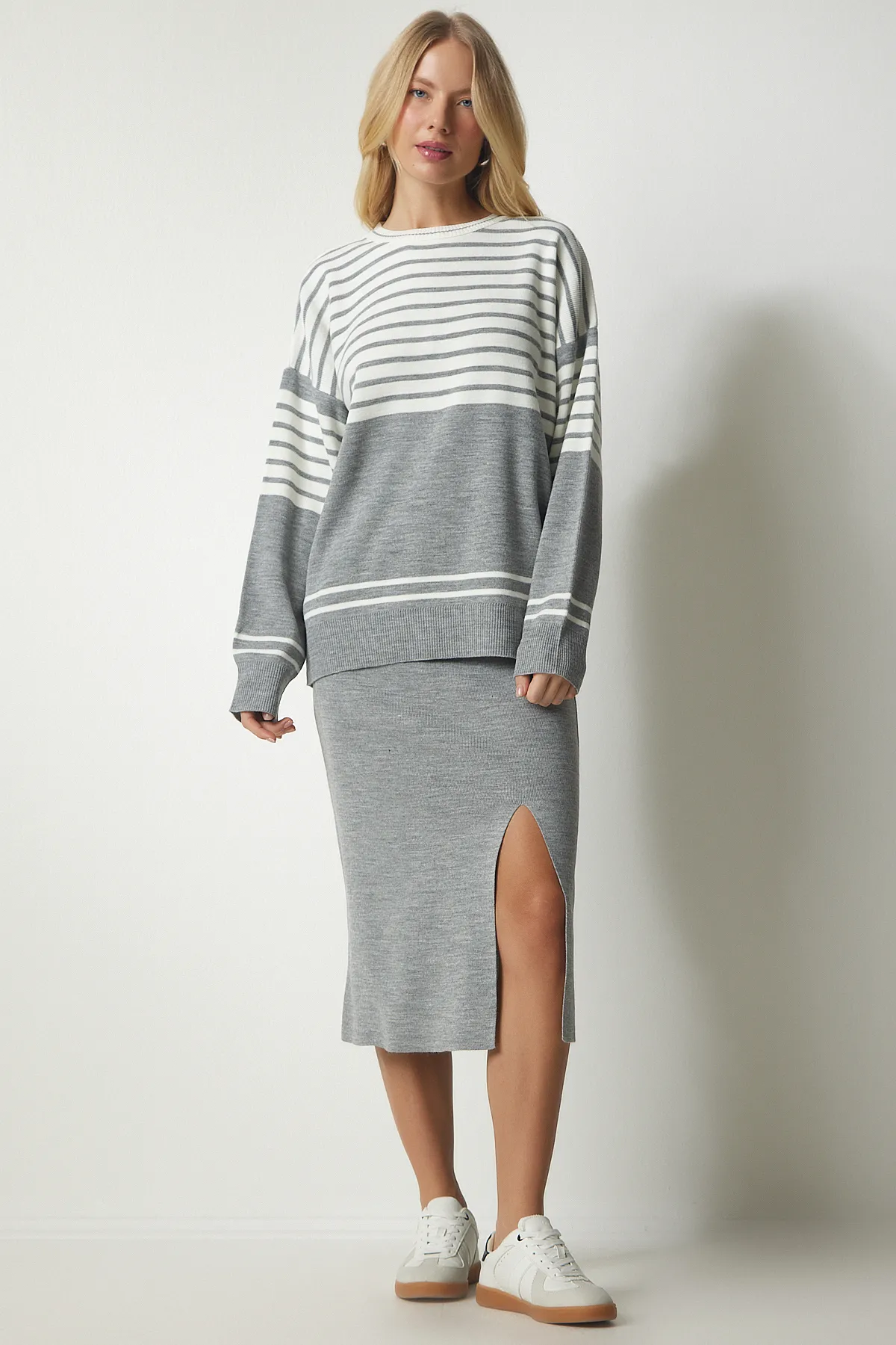 Happiness İstanbul  Zweiteiler - Grau - Regular Fit