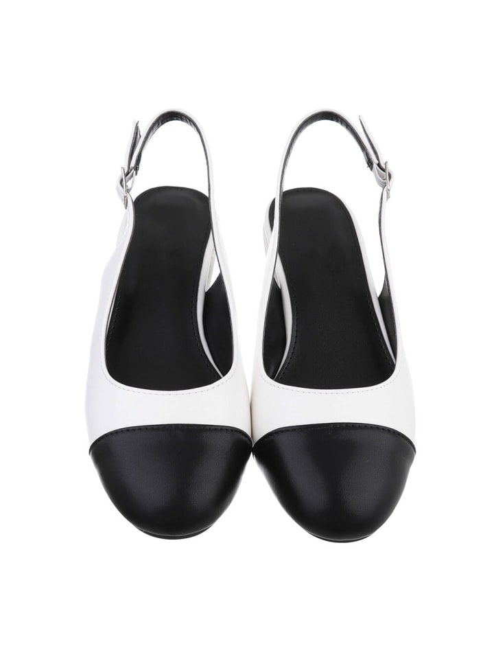 Ital-Design Pump in Weiß und Schwarz günstig kaufen