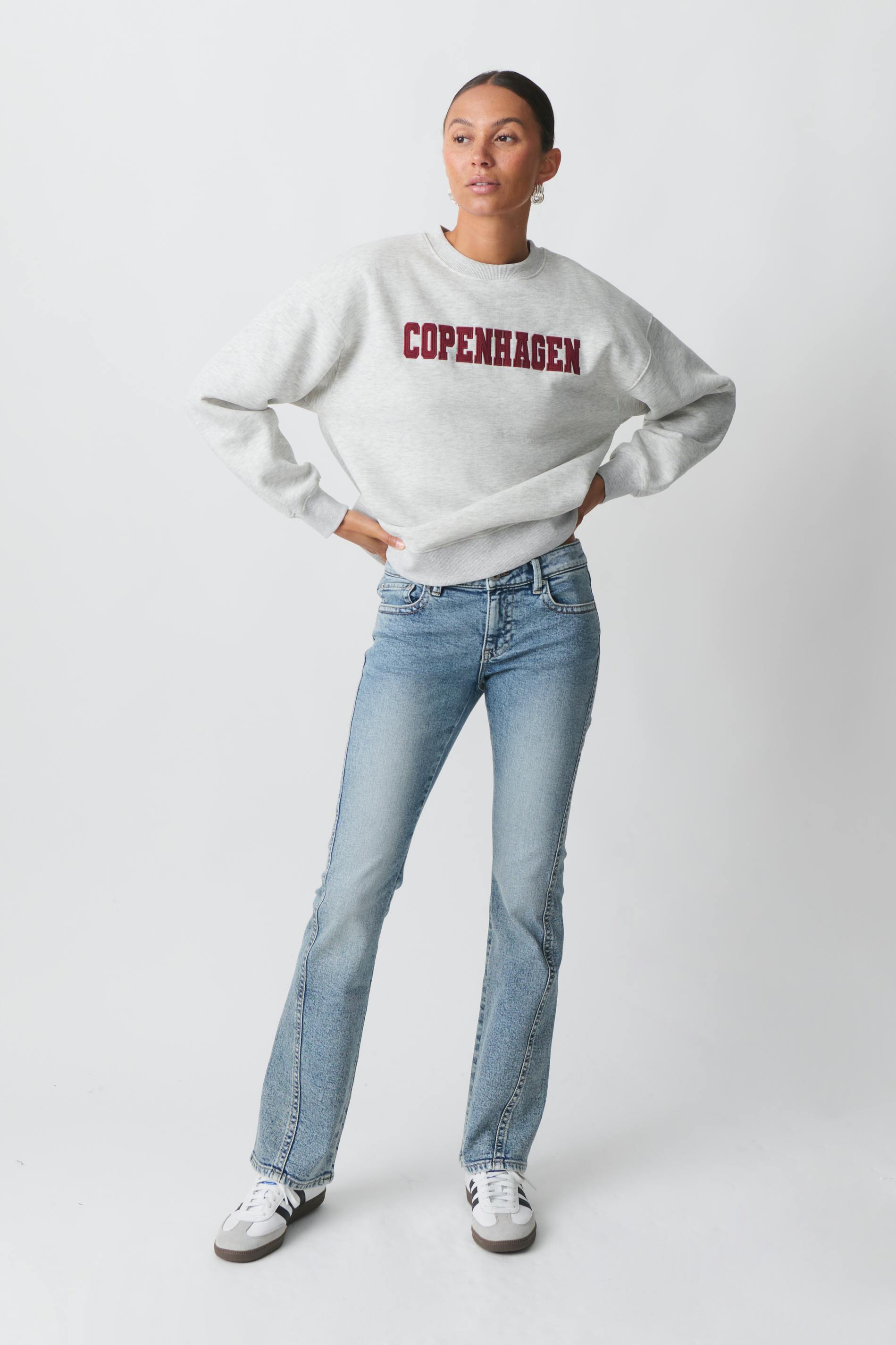 Twisted bootcut jeans