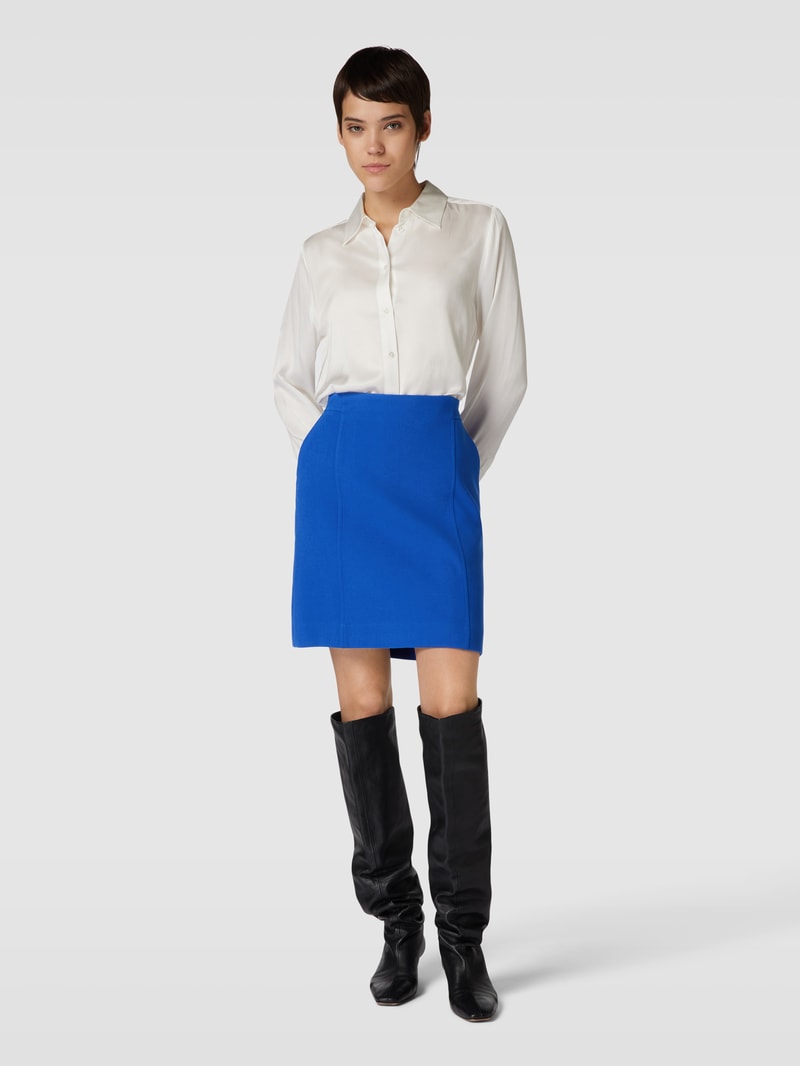 Minirock mit Teilungsnähten in royalblau