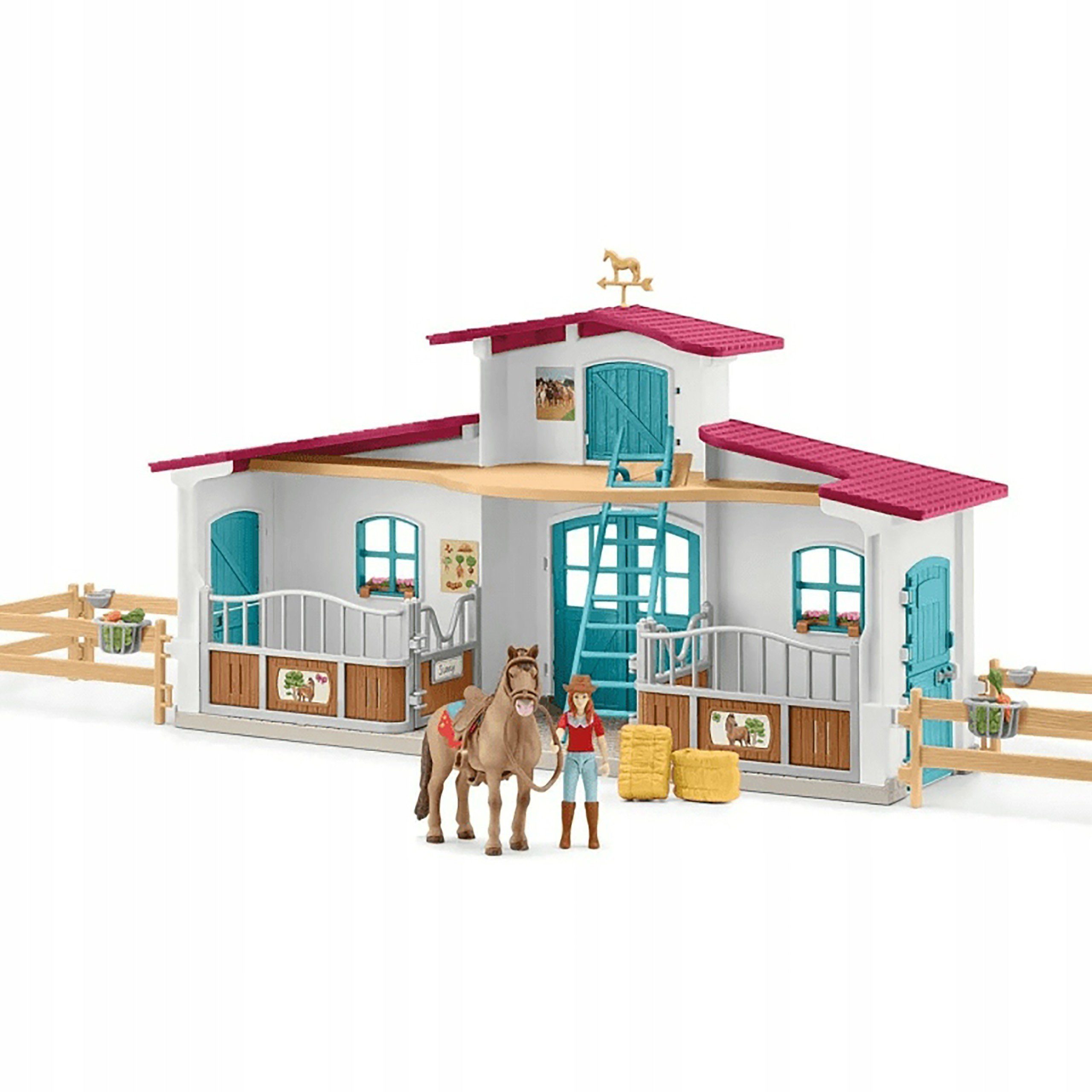 Sarcia.eu Spielfigur Schleich Horse Club - Pferdesportzentrum + Zubehör, ab 5 Jahren