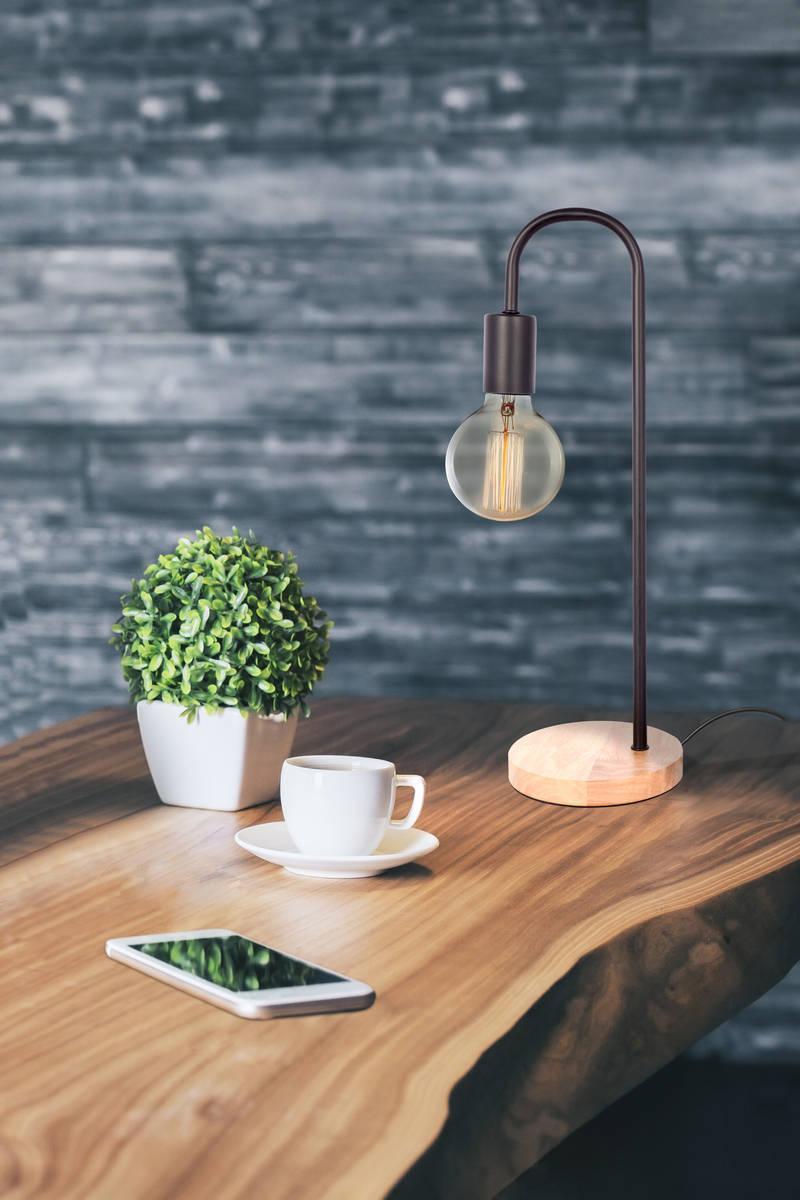 Kayoom Tischlampe Vinara 600 Schwarz