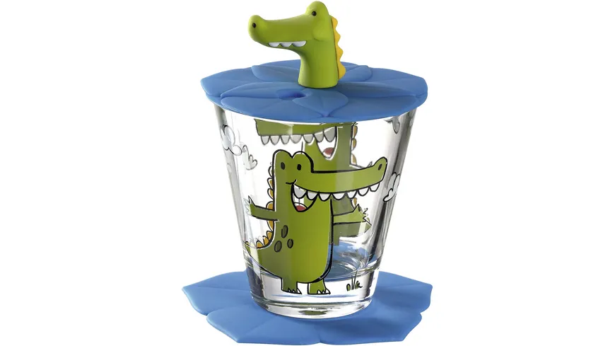 LEONARDO Kindertrinkset Bambini Krokodil 3-teilig