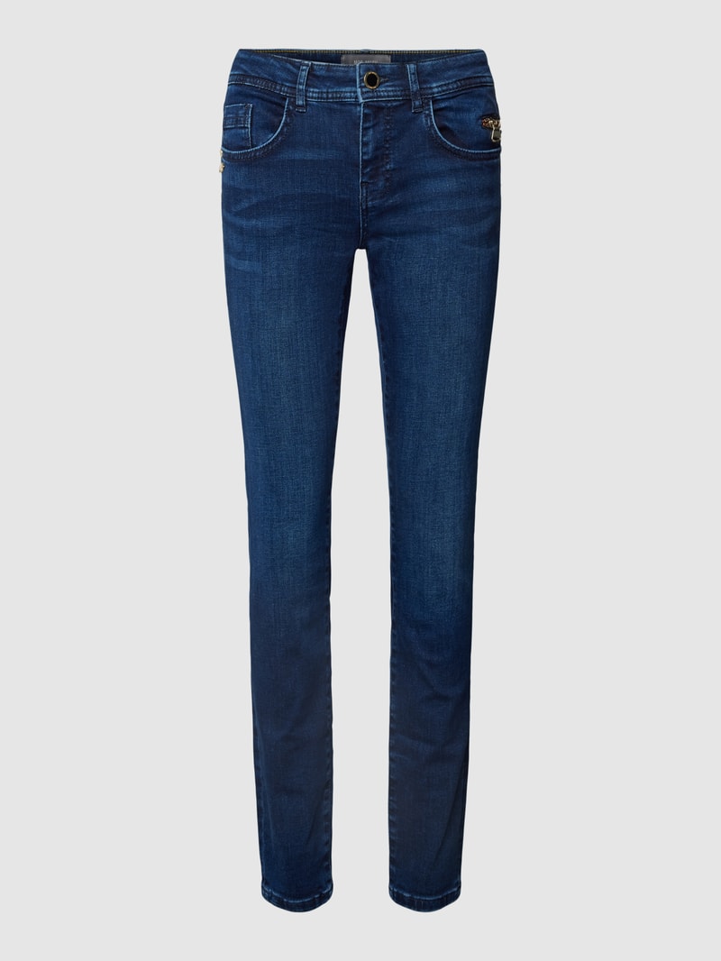 Jeans mit Reißverschlusstasche Modell 'SUMNER ACHILLES' in dunkelblau