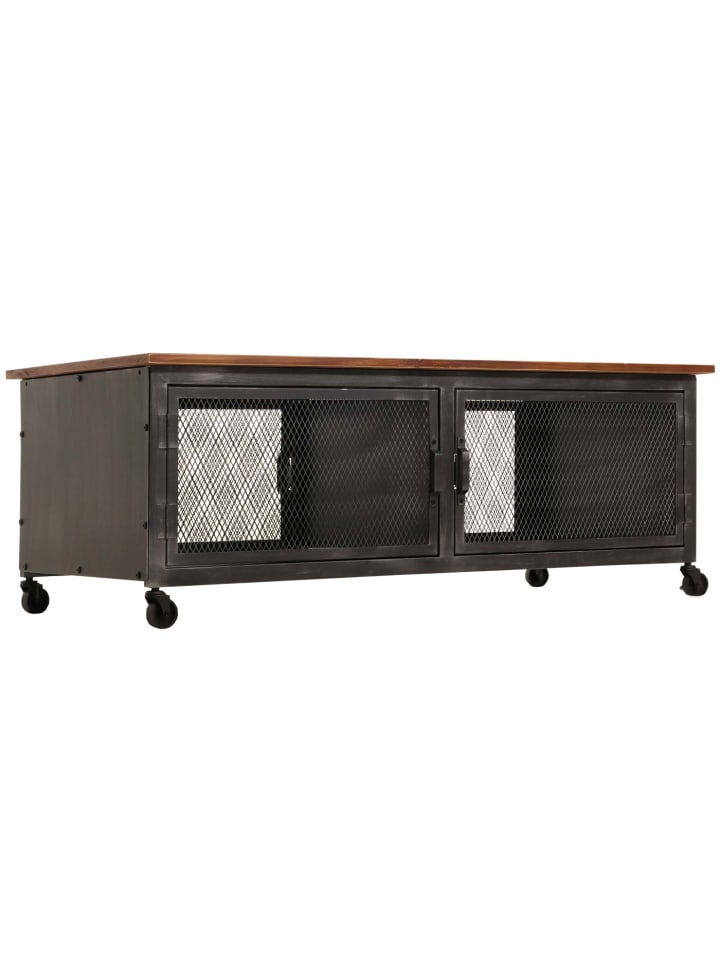 MCW Couchtisch N28 Industrial, Schwarz, braun günstig kaufen onesize