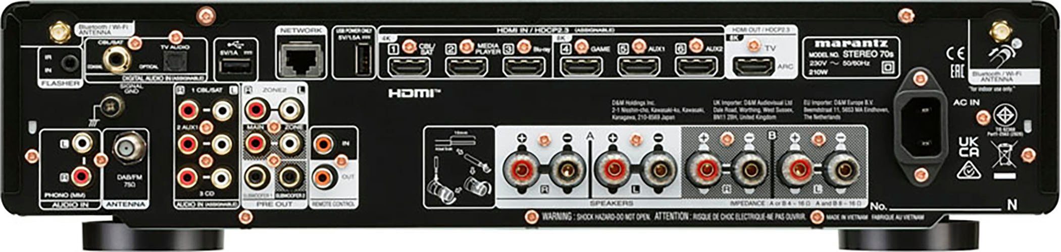 Marantz Stereo 70S 2.1 AV-Receiver (Bluetooth, LAN (Ethernet), WLAN)