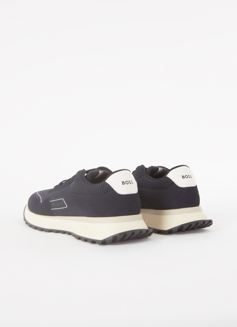 Sneakersy HUGO BOSS Jonah z siateczki i detalami ze zamszu