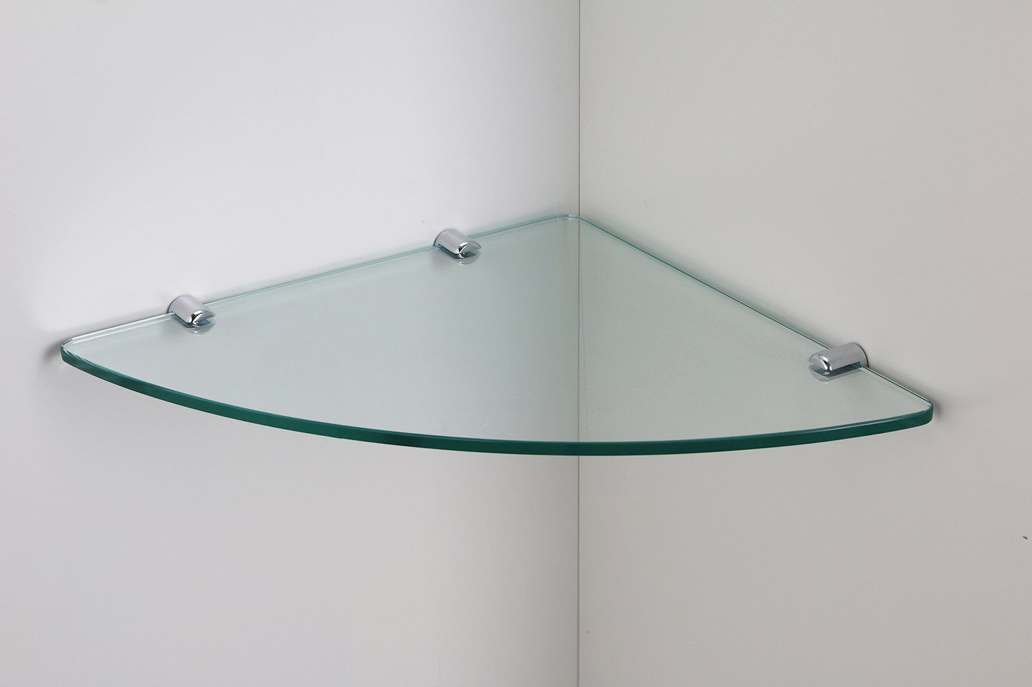 SONNI Einlegeboden Glasregal Sicherheitsglas Lagerregal für Duschwand Duschraum (2 St), transparent