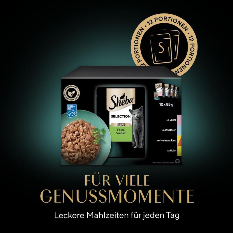 Sheba Varietäten Frischebeutel 12 x 85 g zu TOP-Preisen | bitiba