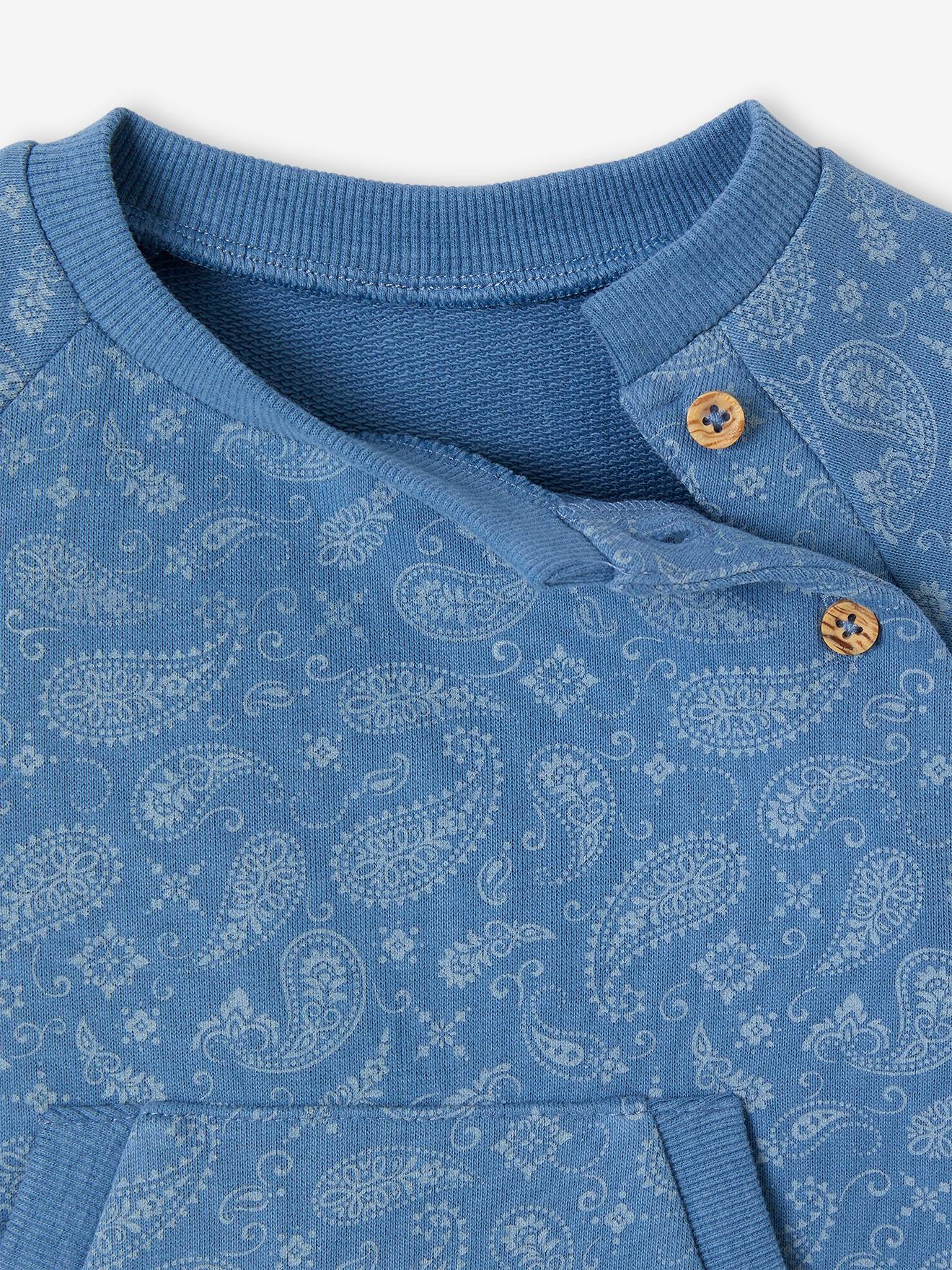 Vertbaudet Baby Sweatshirt mit Recycling-Polyester - blau