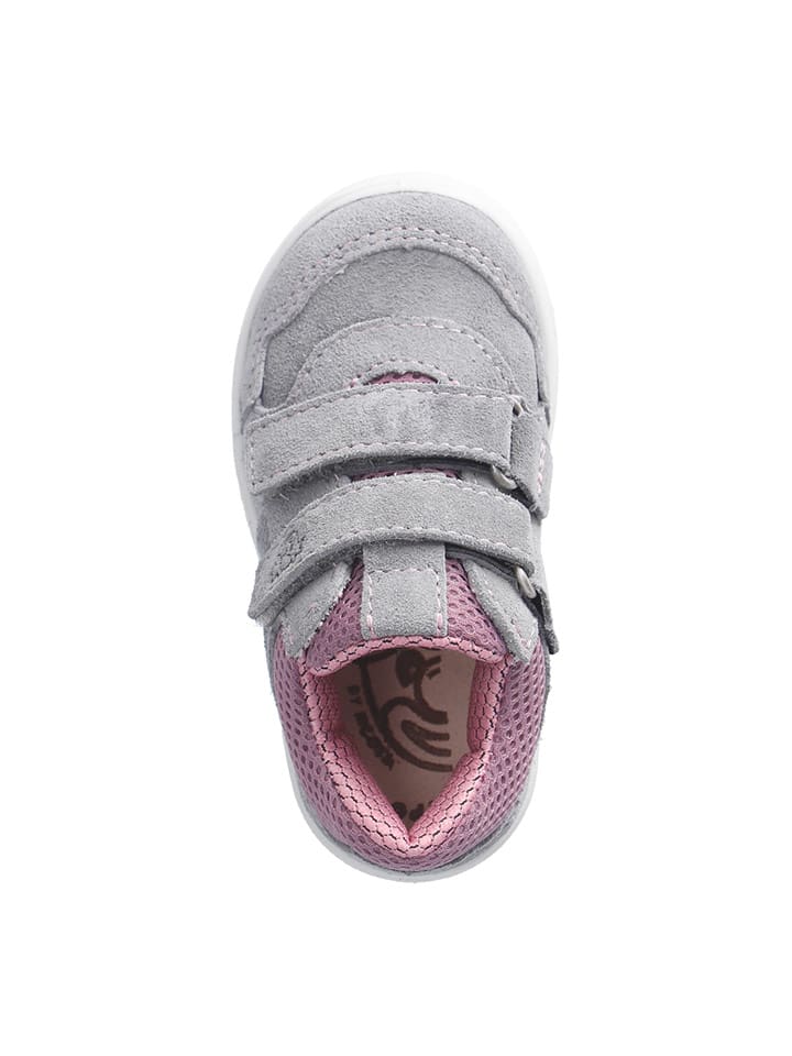 PEPINO Leder-Sneakers in Grau/ Rosa günstig kaufen