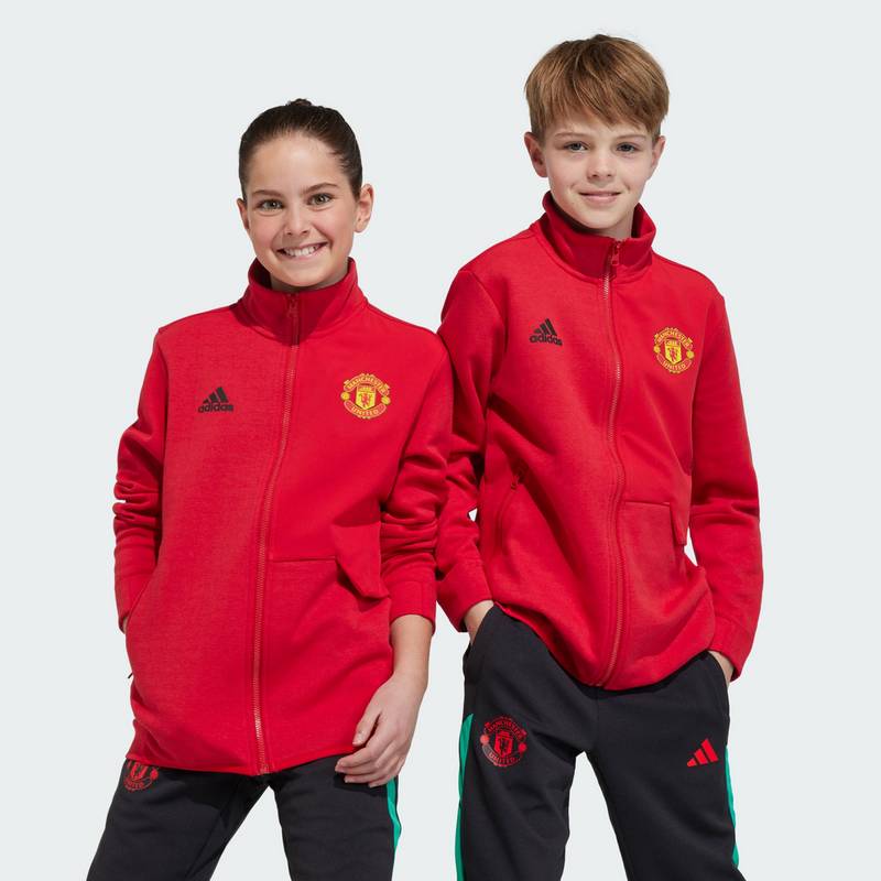 adidas Manchester United Anthem Kids Jacke Sweatshirt Kinder