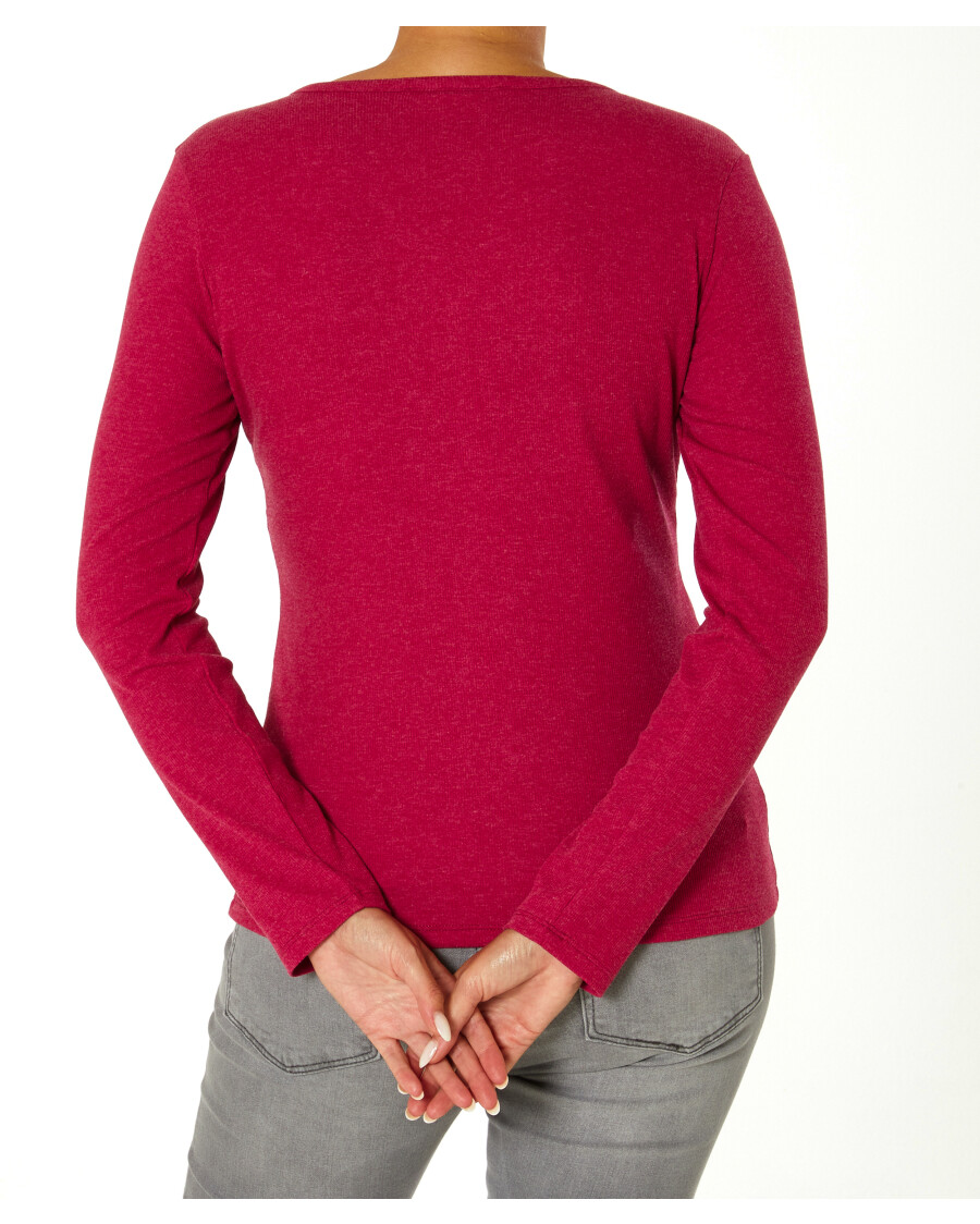 Langarmshirt mit Knopfleiste