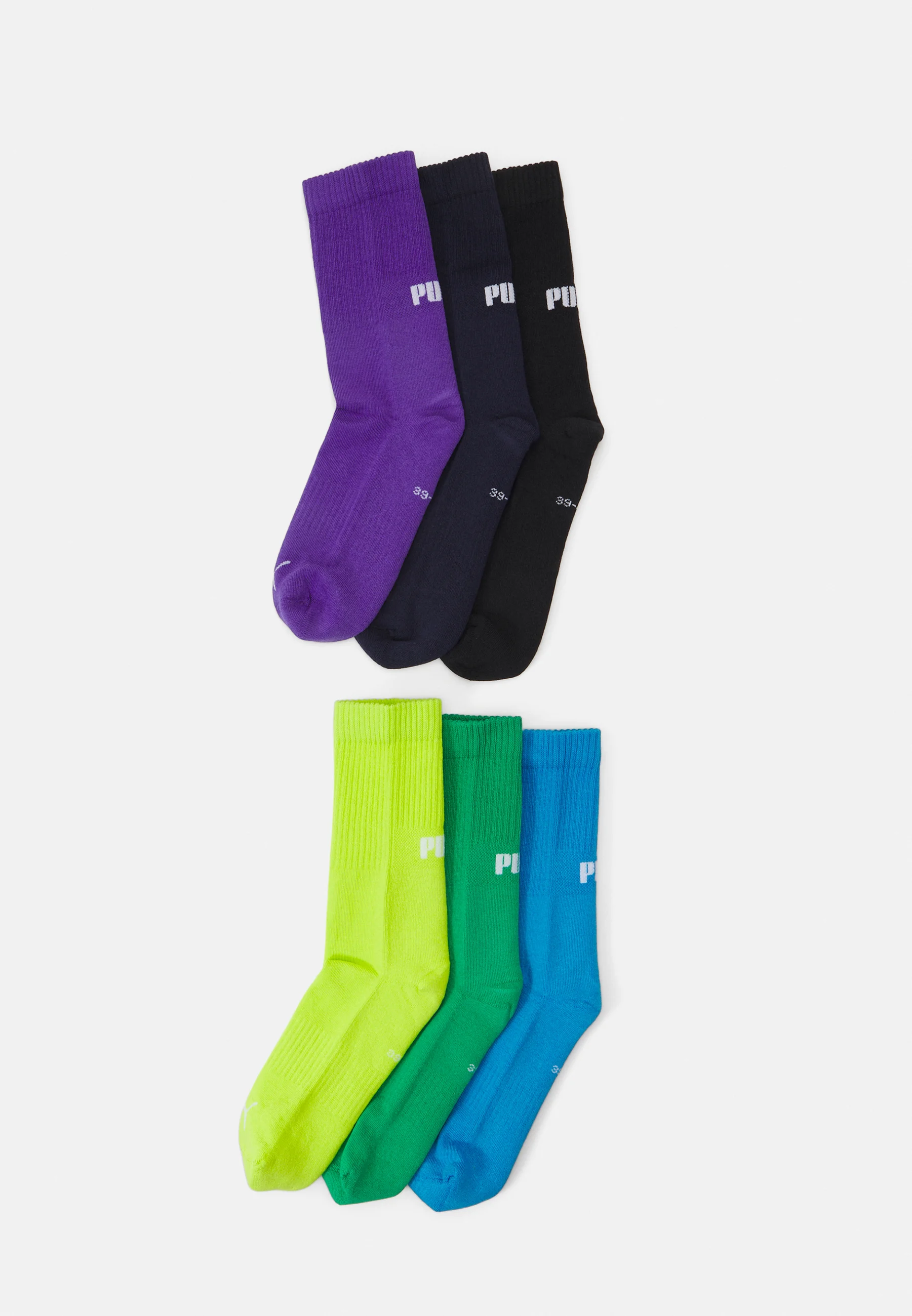 Puma NEW GENERATION CUSHIONED CREW UNISEX PACK DE 6 - Calcetines deportivos