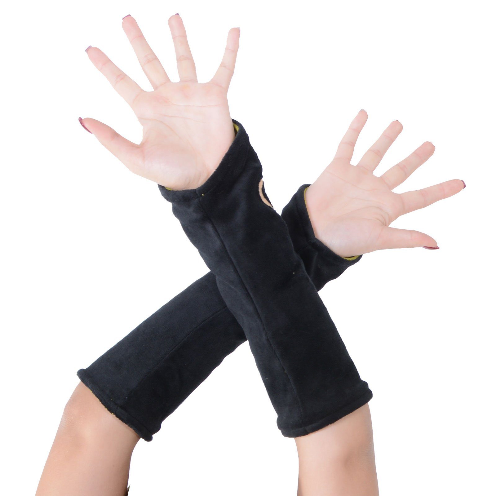 KUNST UND MAGIE Armstulpen Samt Stulpen Armstulpen Handwärmer 