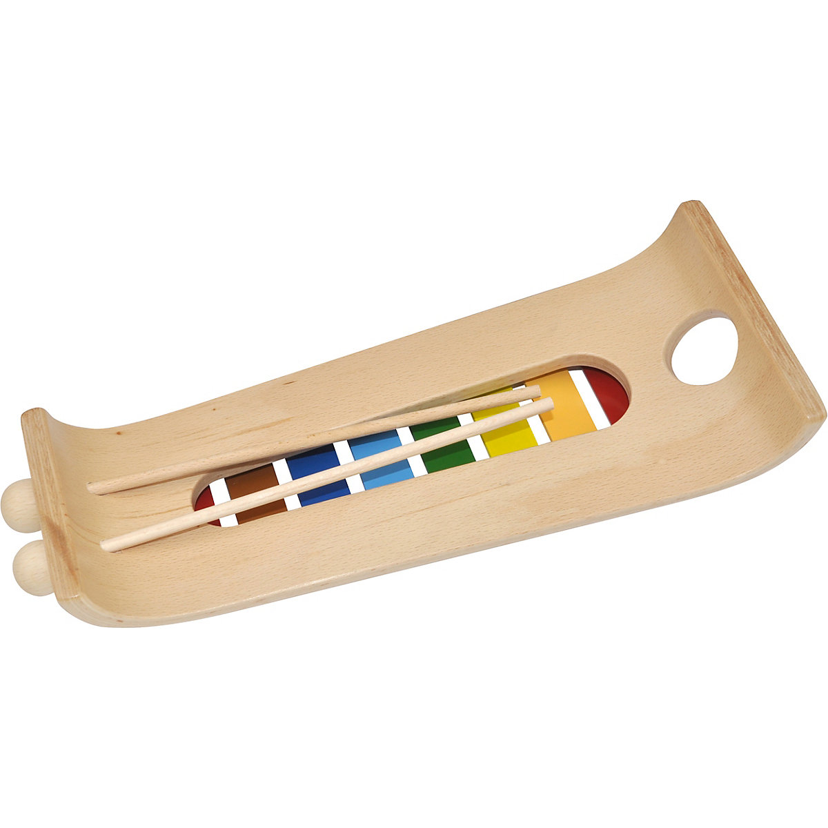 Das wunderschöne Glockenspiel (Holzglockenspiel mit Metallplatten, diatonisch, 2 Schlägel)