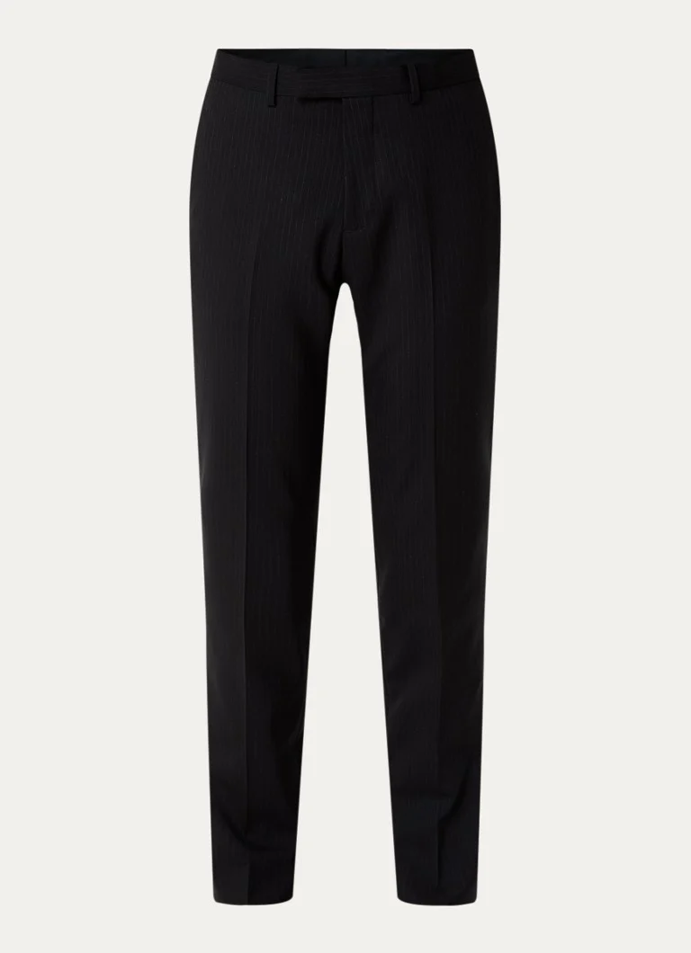 Sandro slim fit wool trousers with pinstripe
