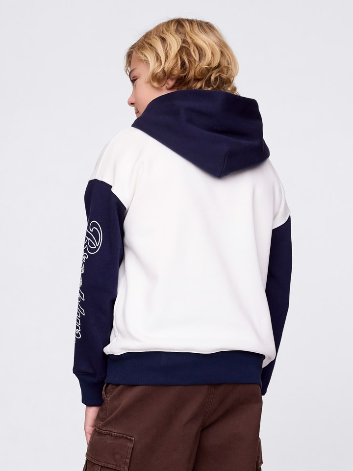 GAP Hoodie in Weiß/ Dunkelblau/ Orange günstig kaufen