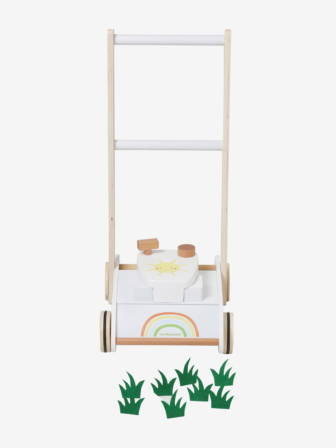 Tondeuse à gazon en bois FSC® blanc