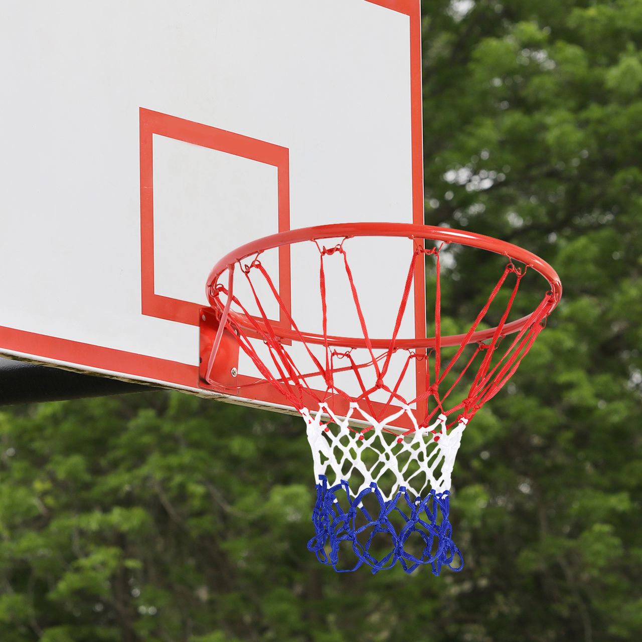 HOMCOM Basketballkorb mit Netz Basketballnetz ø46