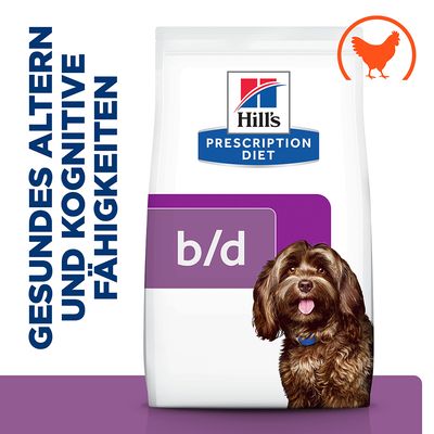 Hill's Prescription Diet b/d Ageing Care Trockenfutter für Hunde mit Huhn
