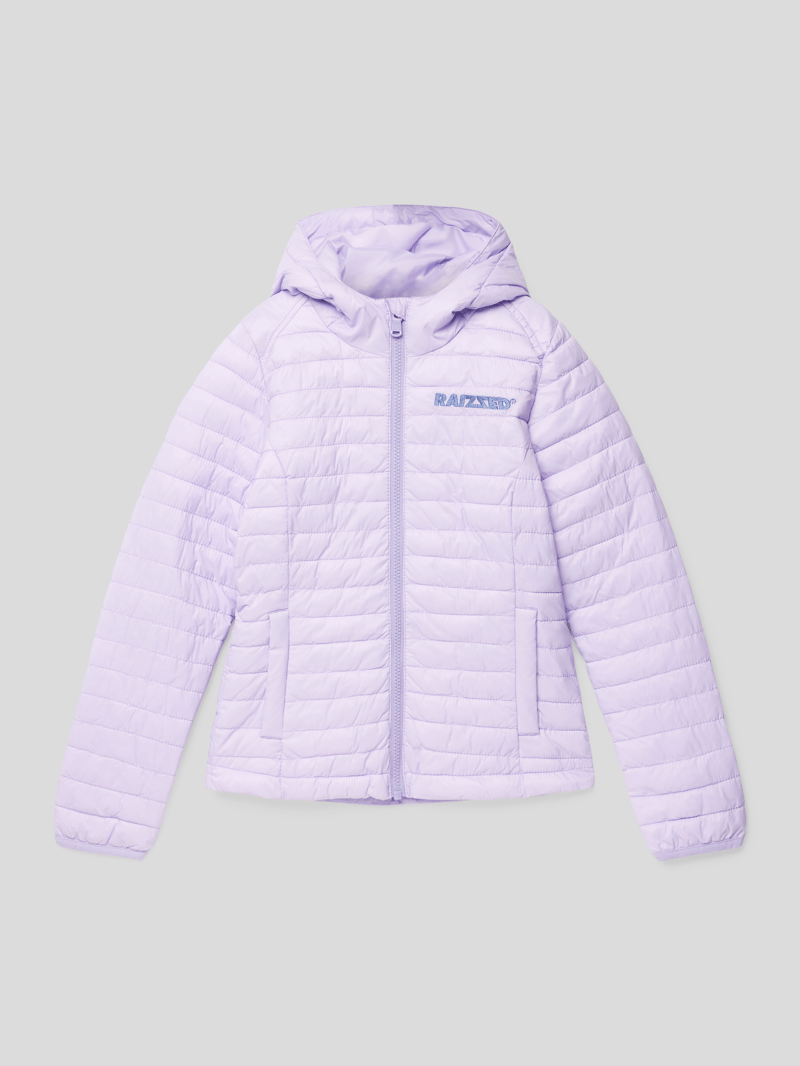 Steppjacke mit Label-Stitching Modell 'CHEYENNE' in flieder