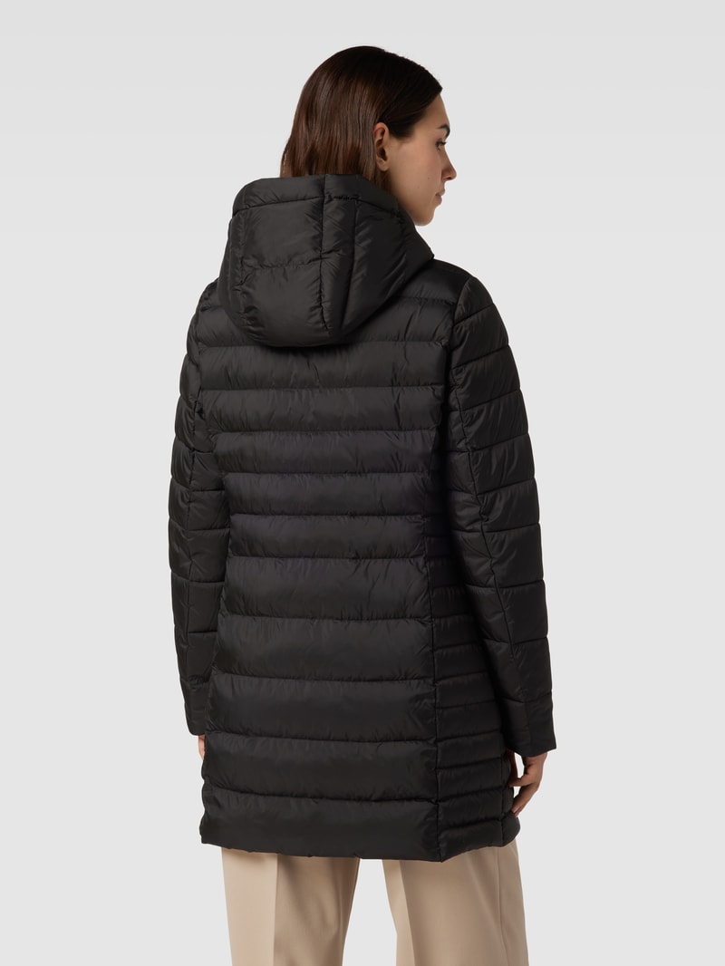 Steppmantel mit Kapuze Modell 'SORONA' in schwarz
