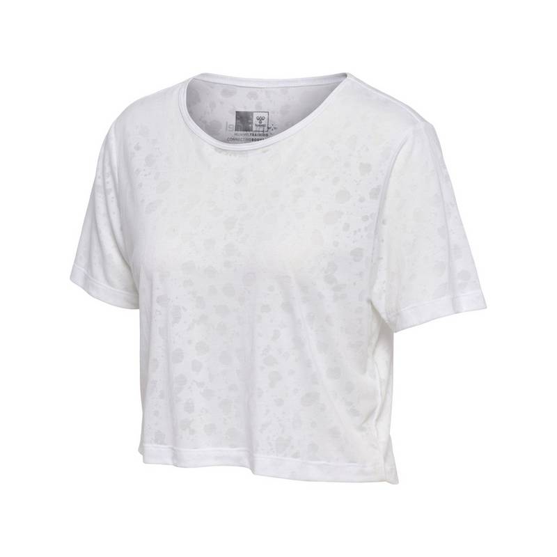 hummel hmlMT IRIS BURNOUT CROP T-SHIRT T-Shirt Damen
