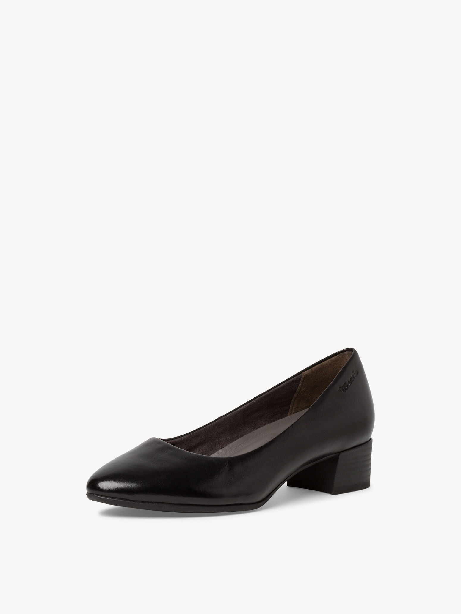 Escarpin en cuir - noir