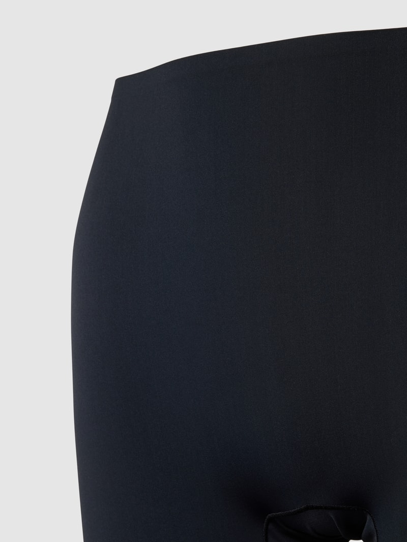 Pants mit Label-Detail und Shape-Effekt in schwarz
