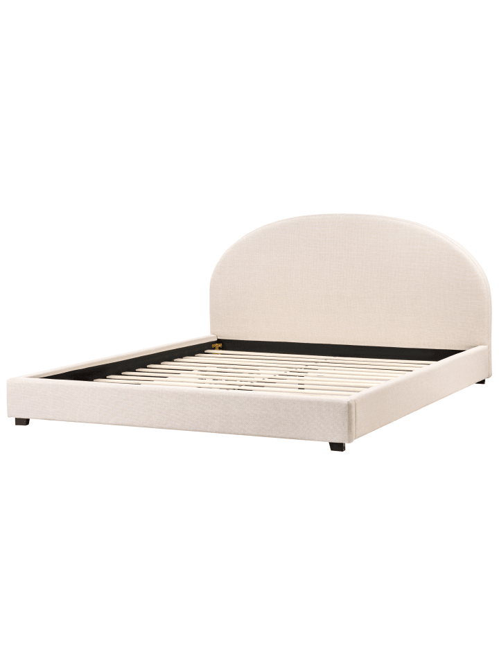 Beliani Doppelbett VAUCLUSE in Beige - (W) 194 x (H) 112 x (L) 214 cm günstig kaufen onesize
