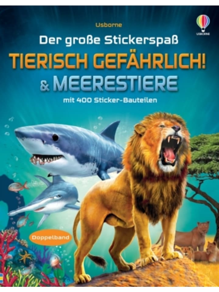 Usborn Buch - Der große Stickerspaß: Tierisch gefährlich! & Meere günstig kaufen onesize