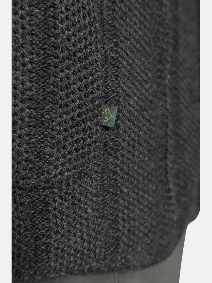 Charles Colby Strickjacke DUKE MODEST in dunkelgrau günstig kaufen