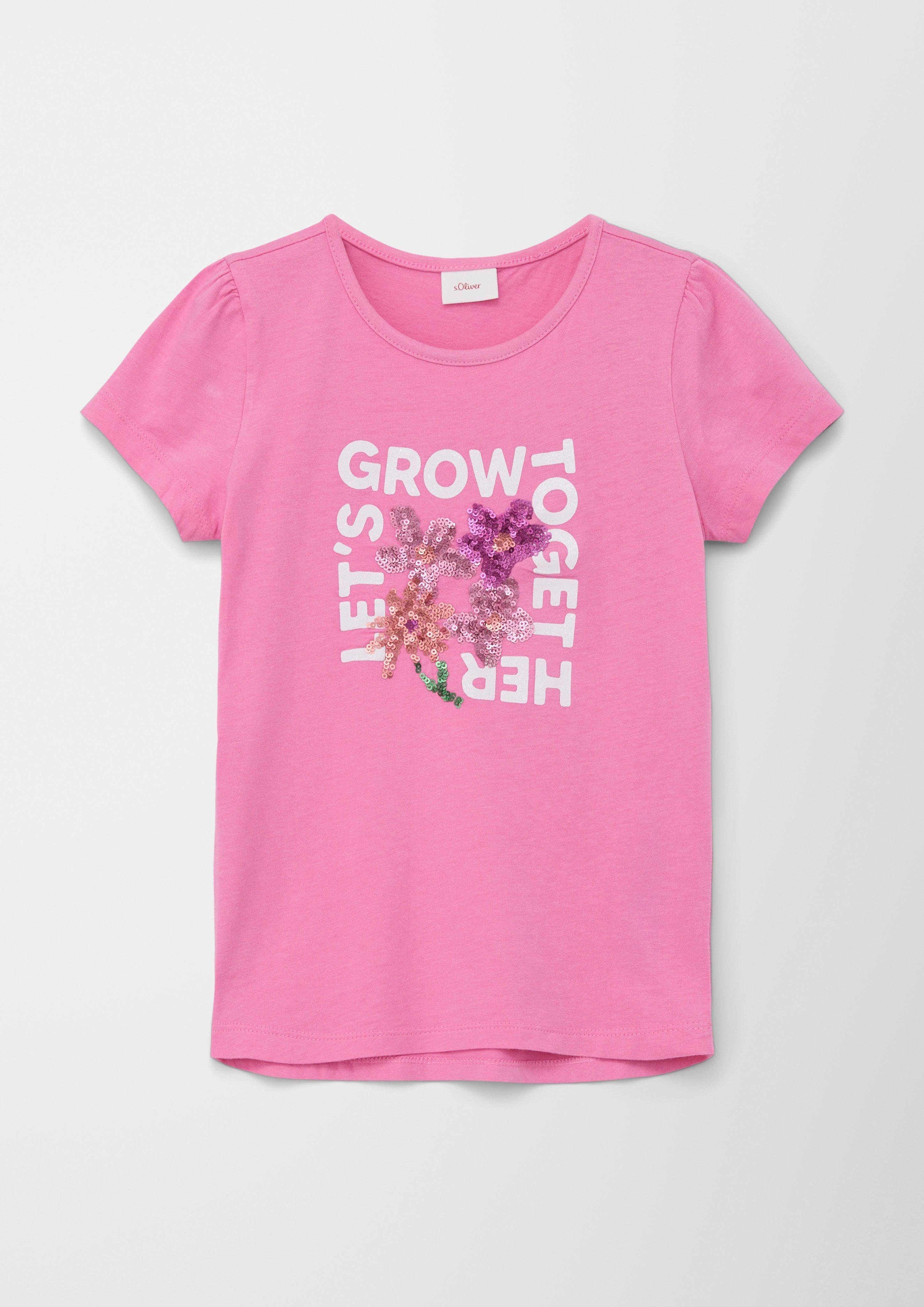 T-Shirt mit Statement-Print  2133635-4419