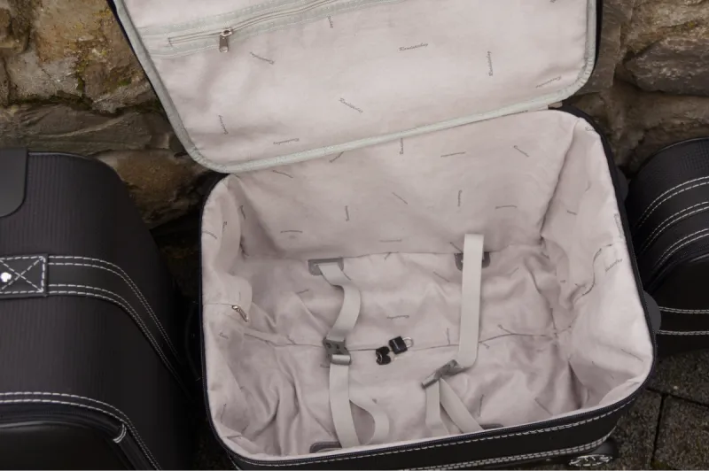 Roadsterbag 4-tlg. Kofferset mit 2 Rollen Mercedes SLK (R172) + SLC (EU) - 126 Liter