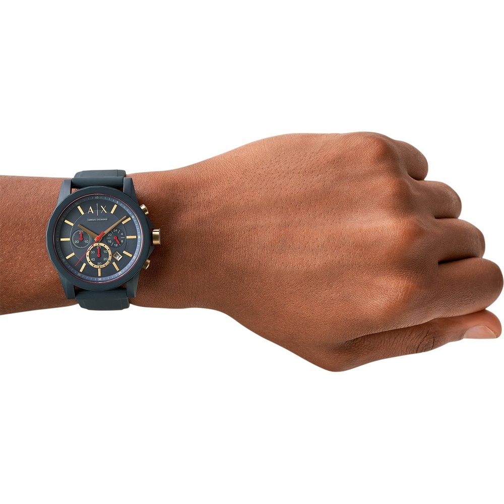 Armani Exchange Chronographe Caoutchouc Montre