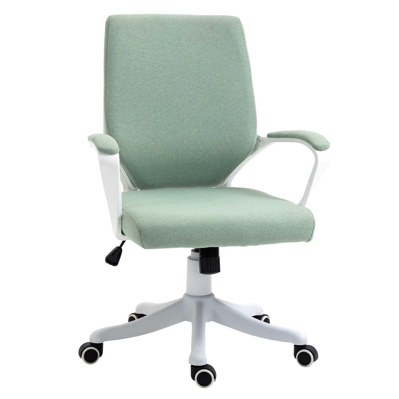 Vinsetto Bürostuhl Schreibtischstuhl Home-Office-Stuhl Grün Weiß 62x69x92-100cm