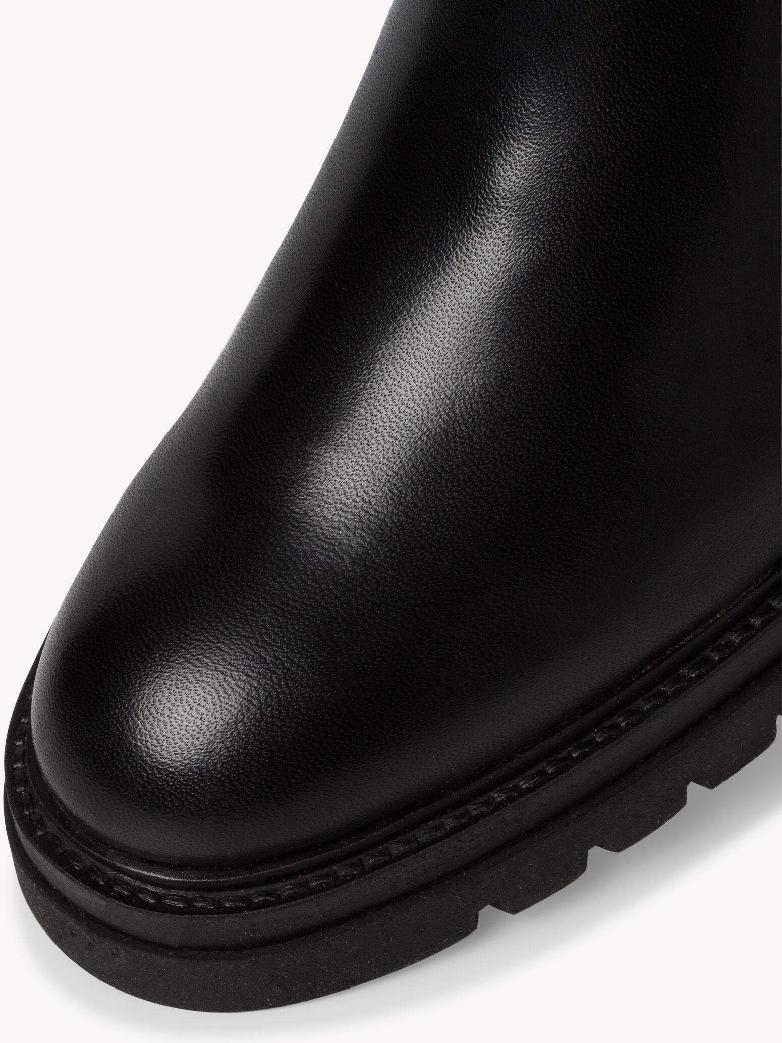 Bottine Chelsea en cuir - noir