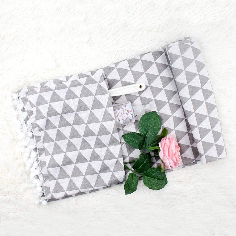FELIXLEO Wäschespinne-Schutzhülle Waschmschine Abdeckung Staubschutz 55x130cm Grau 2Pcs