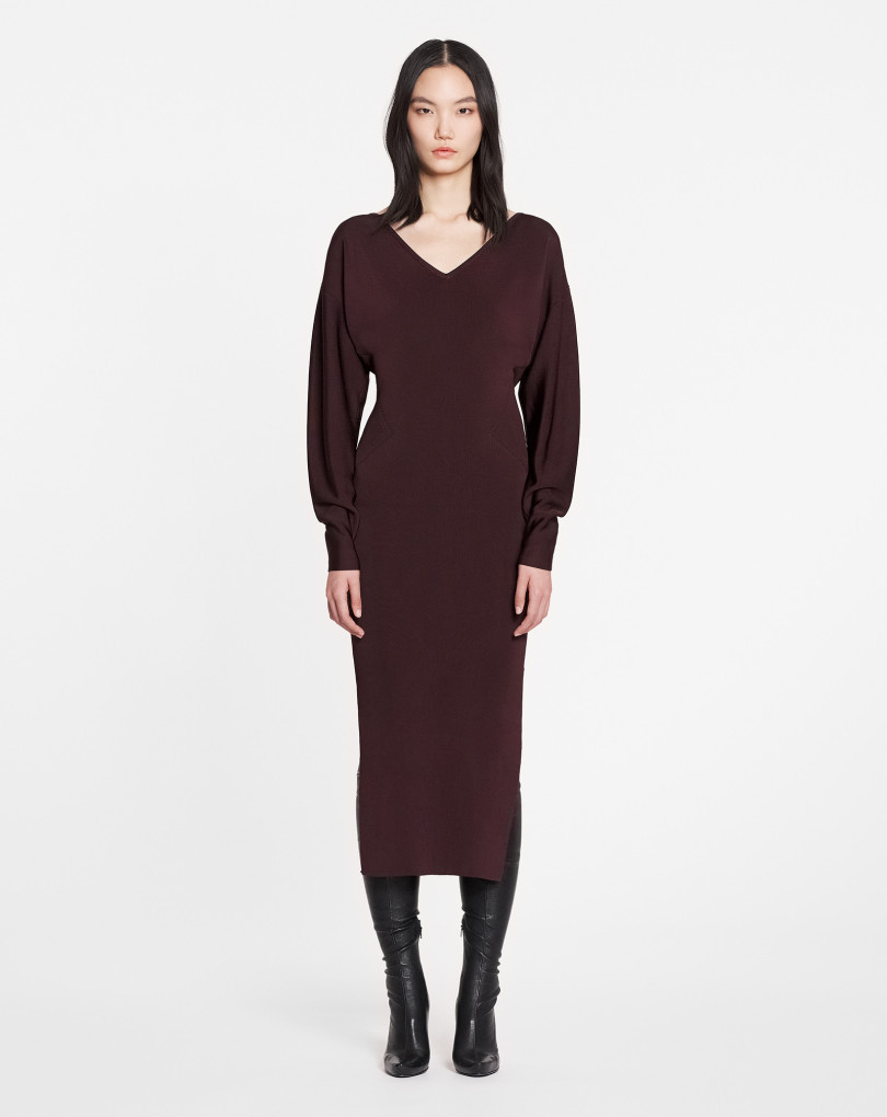 ROBE MI-LONGUE À MANCHES RAGLAN